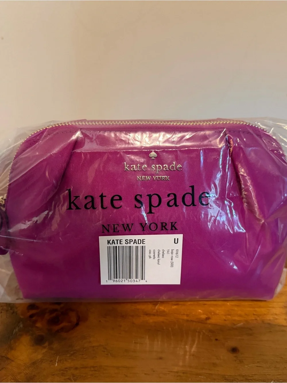 Kate Spade Nylon Cosmetic Bag in Baja Rose